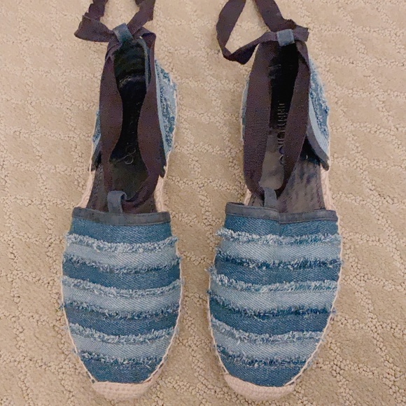 Size 7 Jimmy Choo denim espadrilles - Picture 2 of 3